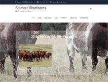 Tablet Screenshot of belmoreshorthorns.com